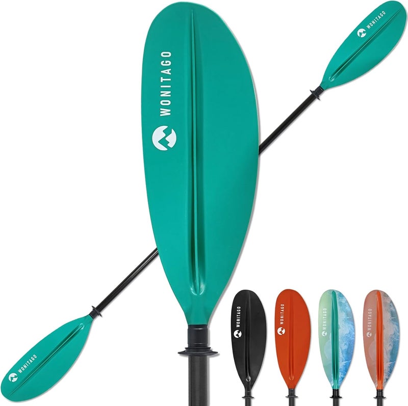 WONITAGO Kayak Paddles with Fiberglass Shaft and Reinforced PP Blade, Floating Adjustable Kayaking Oars, 3 Piece, 220-240 cm/86-94 Inches, 240-260 cm/94-102 Inches - Image 1